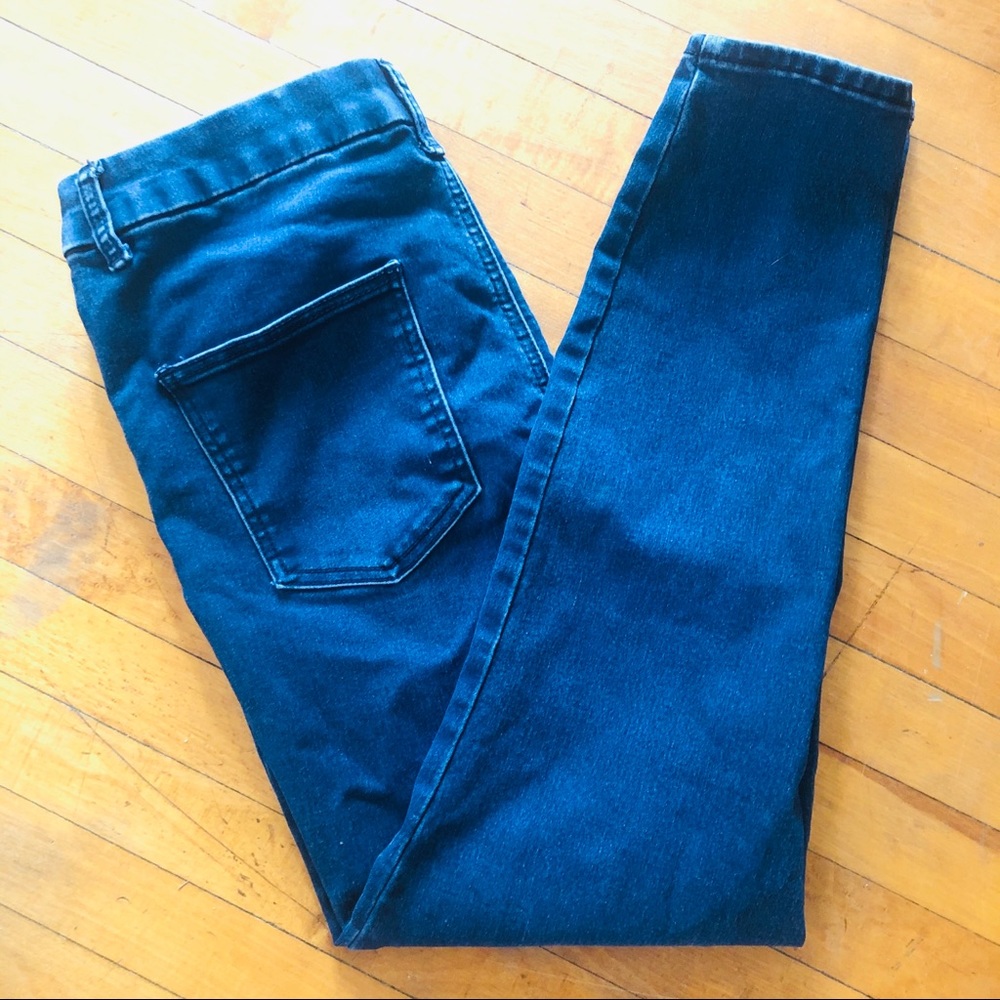 ASOS Dark Wash High Waisted Cigarette Skinny Jean